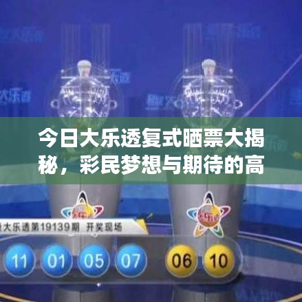 今日大樂(lè)透復(fù)式曬票大揭秘,彩民夢(mèng)想與期待的高潮
