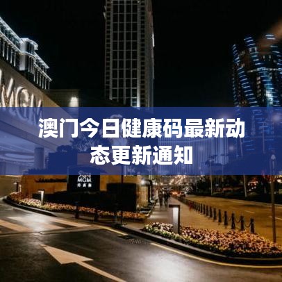 澳門今日健康碼最新動態更新通知