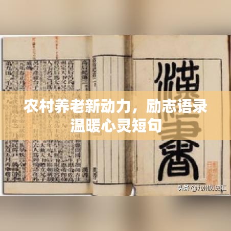 農(nóng)村養(yǎng)老新動(dòng)力,勵(lì)志語(yǔ)錄溫暖心靈短句