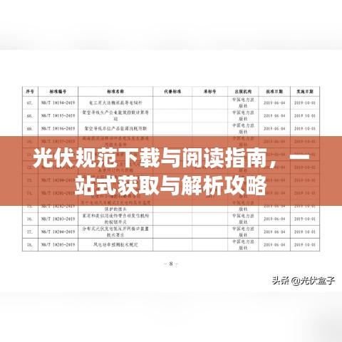 光伏規范下載與閱讀指南,一站式獲取與解析攻略