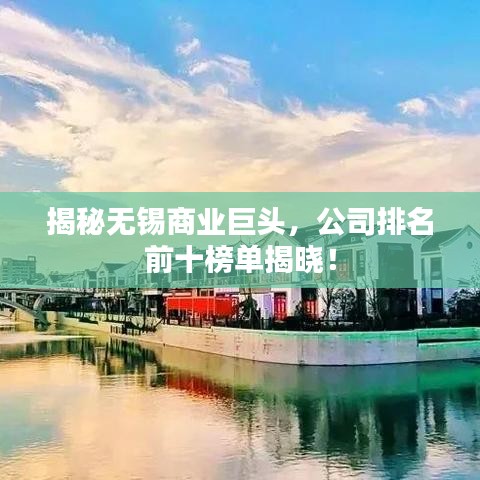 揭秘無錫商業巨頭，公司排名前十榜單揭曉！
