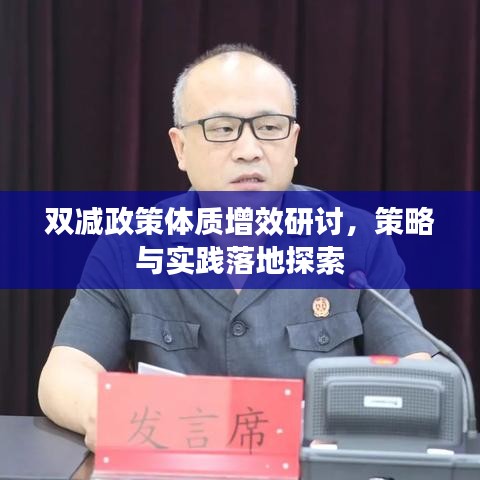 雙減政策體質增效研討,策略與實踐落地探索