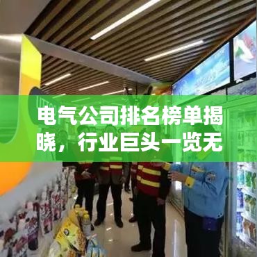 電氣公司排名榜單揭曉,行業(yè)巨頭一覽無(wú)余