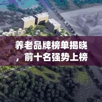 養老品牌榜單揭曉，前十名強勢上榜，不容錯過！