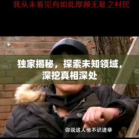 獨家揭秘,探索未知領域,深挖真相深處