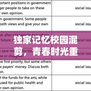 獨家記憶校園混剪,青春時光重現!