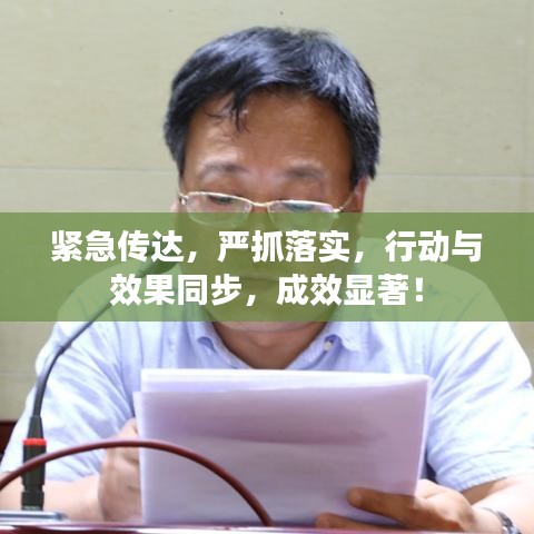 緊急傳達,嚴抓落實,行動與效果同步,成效顯著!
