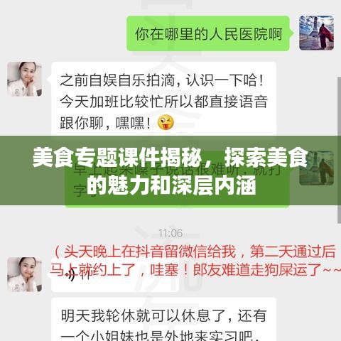 美食專題課件揭秘,探索美食的魅力和深層內涵