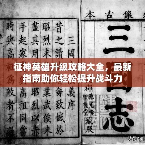 征神英雄升級攻略大全,最新指南助你輕松提升戰斗力