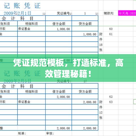 憑證規范模板，打造標準，高效管理秘籍！