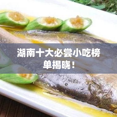 湖南十大必嘗小吃榜單揭曉!