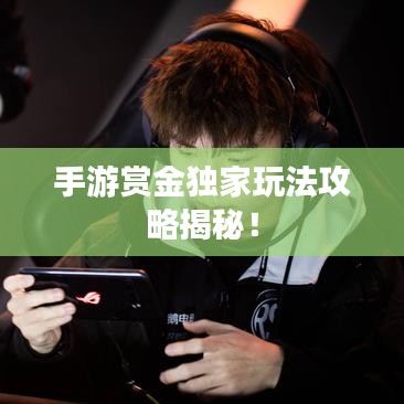 手游賞金獨家玩法攻略揭秘!